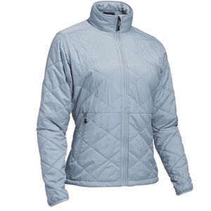 EMS Freescape Quilted Jacket Light Gray Zip Size XS
